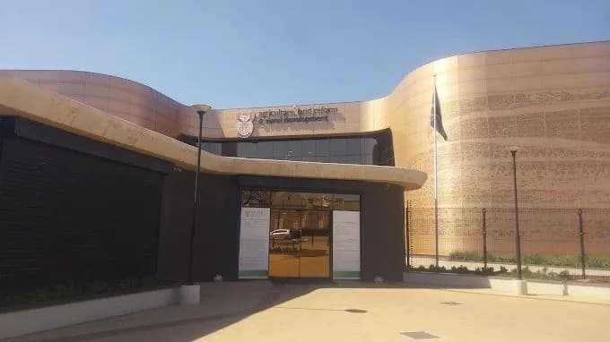 South African Deeds Office building where conveyancing transfers are examined, prepared and registered under national property law