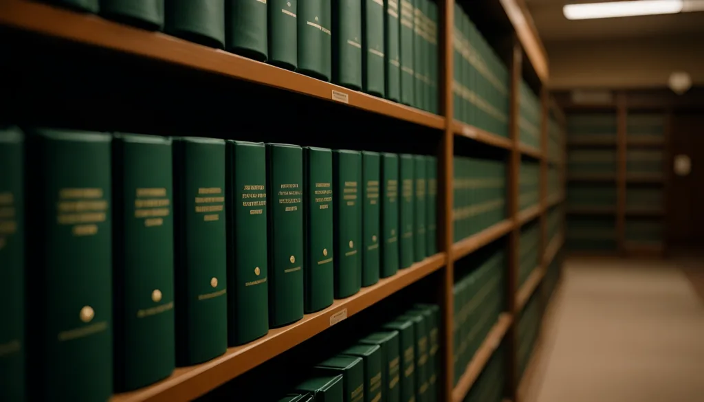 Conveyancing legal records and deed registers reflecting secure property ownership and registration