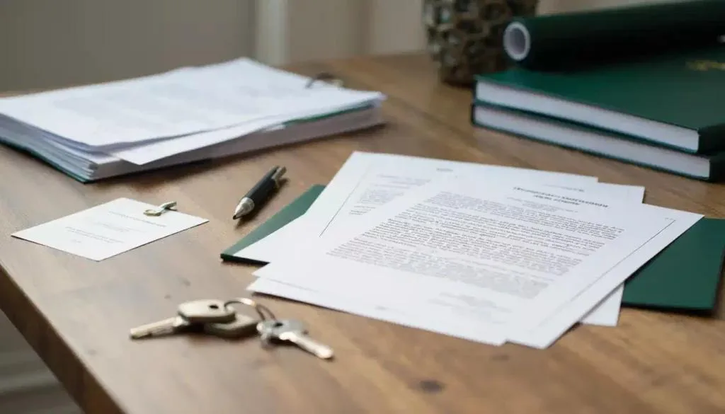 Bond registration vs cancellation attorneys comparison shown with property transfer papers, legal files, and house keys